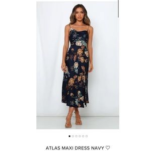 Hello Molly Altas Dress Navy NWT